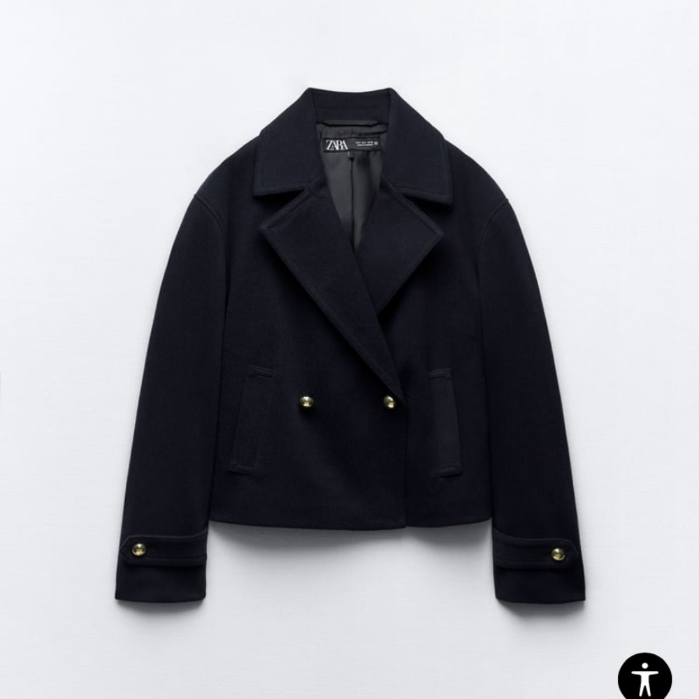 NWOT Zara Double Breasted Coat